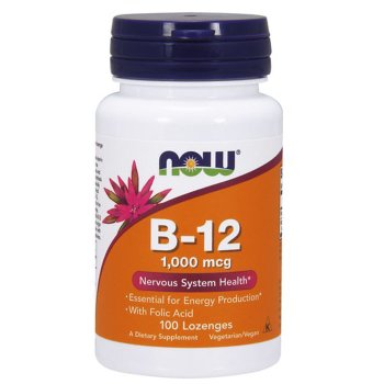나우 <b>비타민B 12</b> 1000mcg 100정 로젠지