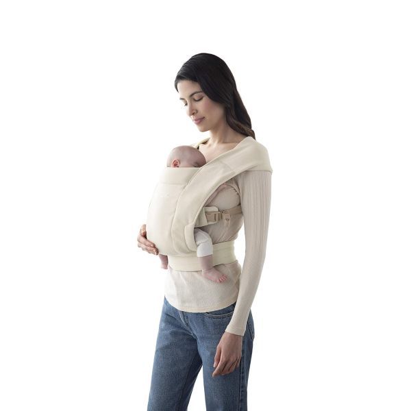 [관부가세포함] Ergobaby Embrace Cozy NewBorn 본 ESSentials 베이비 캐리어  Cream  Ponte Knit