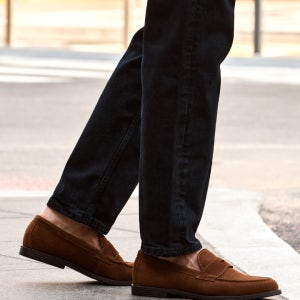 [슈펜]가죽 스웨이드 페니로퍼 HPMR7EA906