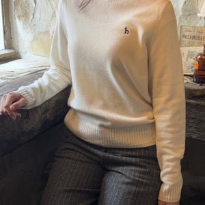 [헤지스 여성] 헤지스레이디스 24FW 캐시미어 스웨터 HSSW4D902IV