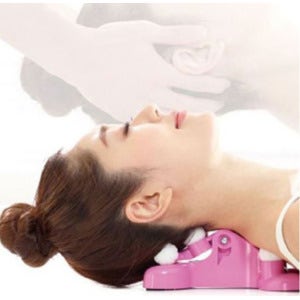 포커스글로벌 퍼플 NECKQUEEN 경추 목 안마기 마사지기 넥퀸 목관리 스트레칭 넥스트레쳐 넥스트레처