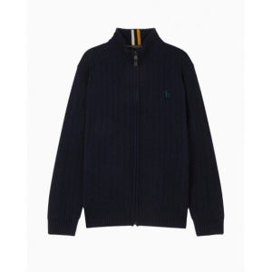 헤지스 남성 아이코닉 울 케이블 집업 HZSW4D327N2