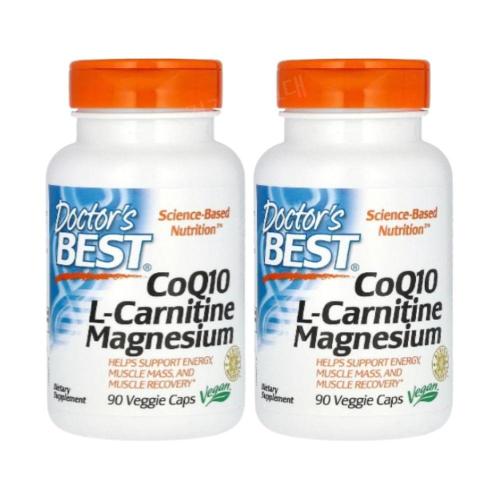 닥터스베스트 <b>CoQ10</b> <b>카르니틴</b> 마그네슘 90캡슐 2개 코엔자임큐텐 Magnesium