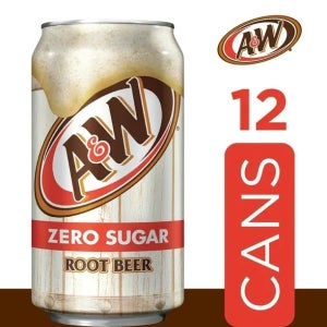 A&W 제로 슈가 루트 비어 355ml 12캔 콜라 제로