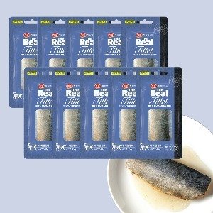 더리얼 필렛 고등어 30g x 10개 (고양이 전용 간식) 고양이 생선 통살 습식간식