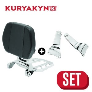 쿠리야킨 할리데이비슨 네오 멀티등받이 투어링 세트-크롬(고정브라켓) 09-13 투어링전용