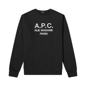 아페쎄 루퍼스 로고 스웨트셔츠 블랙 COEZD H27500 LZZ 맨투맨