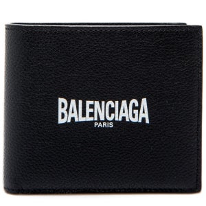 발렌시아가 로고 프린트 블랙 레더 반지갑 5943152UQT31090 594315 2UQT3 포켓 31374264