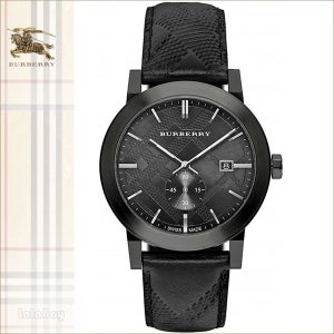 버버리 남성 시계 더시티 블랙 체크 42mm BU9906 남성미 가죽밴드 명품시계 BU9906