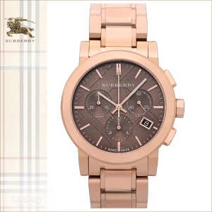 버버리 시계 남녀공용 시티 크로노 브라운 로즈골드 38mm BU9754 메탈밴드 명품시계 BU9754
