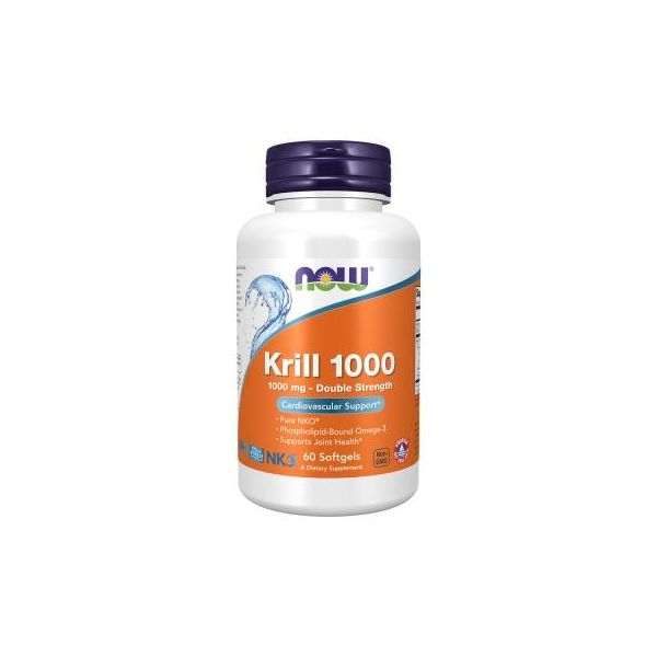 Now Foods <b>나우 푸드 크릴 오일</b> 1000 더블 스트렝스 1000 mg 60 소프트젤