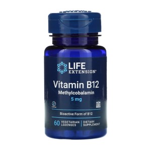 라이프 익스텐션 <b>비타민 B12 메틸코발라민 5mg</b> 60정