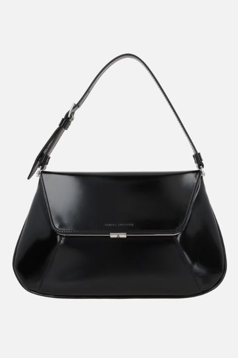 NB26 아미나 무아디 여성 숄더백 Ami brushed leather shoulder bag AMISPAZZOLATOBLACKSILVER