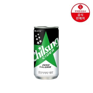 롯데칠성 (본사직영) 칠성사이다 제로 210ml캔 60본