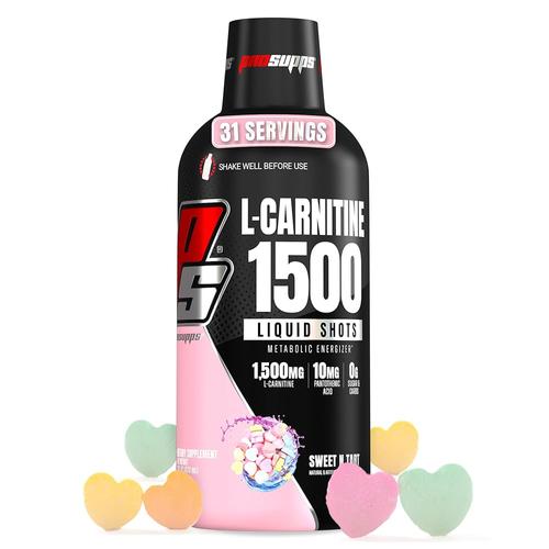 [아마존 공식]ProSupps <b>L-카르니틴 1500</b> 리퀴드 플랫 버너 (31일분 <b>스위트 앤 타르트</b>)