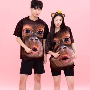 원숭이 반티/오랑우탄 침팬지 티셔츠 반팔