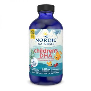 노르딕 내추럴 어린이 <b>DHA</b> <b>피쉬 오일</b> 딸기 530mg 8floz