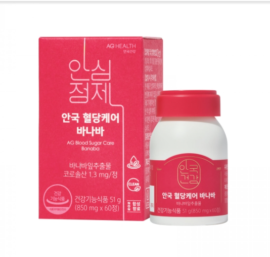 안국건강 혈당케어 바나바 850mg x 60정