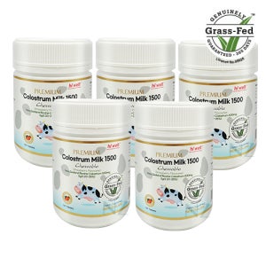 뉴질랜드 하이웰 딸기맛 초유 밀크 츄어블 120정 5개 Hi Well Colostrum