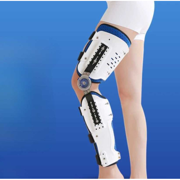 오케이 병원용 무릎보조기 ACL brace 전방 십자인대보조기 - 버튼식 각도조절기