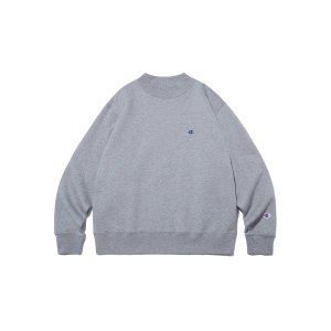 [챔피온]  Champion 남성 엘보 패치 기모 모크넥 스웨트셔츠 그레이 CKTS2F320G2