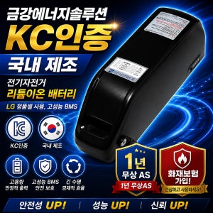 KTX형 전기자전거보조배터리(48V20Ah), 엘지셀, 리튬이온, 국산밧데리, 국내생산, 리필, 수리전문
