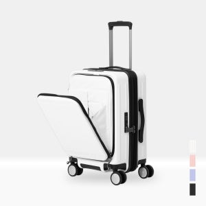 코르딕스 트윈 55cm(20인치) 기내용 전면오픈 확장형 캐리어,미니 소형 기내반입 여행