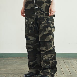 [더바이닐하우스] MILITARY CARGO PANTS CAMO VH2EFUPA17ACM