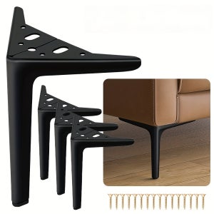 4개 세트 금속 가구 다리, DIY 교체용 가구 발, 침대 옆 테이블, TV 캐비닛, 커피 테이블, 소파, 침대 등에 적합