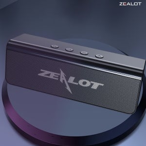 ZEALOT S31 무선 스피커, 듀얼 페어링, 1800mAh 배터리, 10시간 재생 시간, 강력한 베이스, 충전 케이블 포함, 스마트폰/태블릿/TV 연결 가능