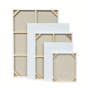 1개 전문가용 대형 소나무 목재 이젤 - 내구성 있고, 독립형, 두꺼운 리넨 캔버스, 오일 & 아크릴 페인팅용