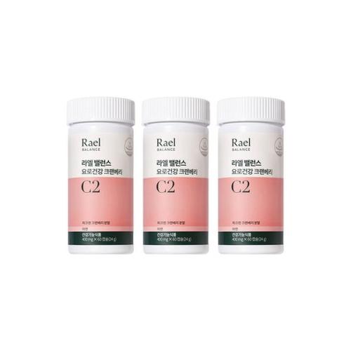 라엘 밸런스 요로건강 <b>크렌베리 400mg</b> 60캡슐 x3