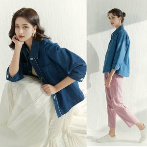 야미니트 특가 카라 데님자켓 2종 택1