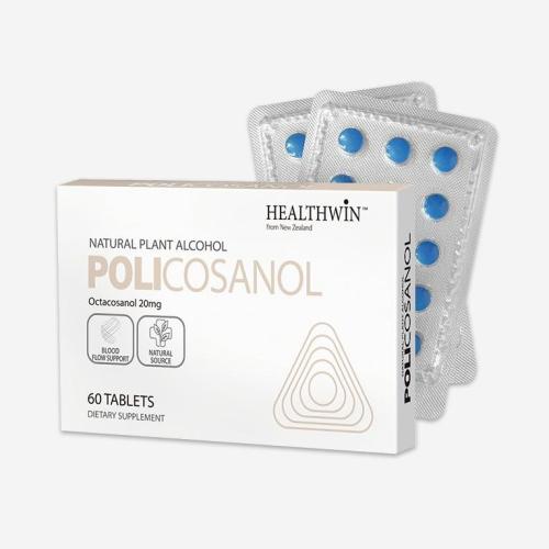 <b>Healthwin</b> Policosanol <b>헬스윈</b> 폴리코사놀 <b>옥타코사놀</b> 20ml 60정 2팩