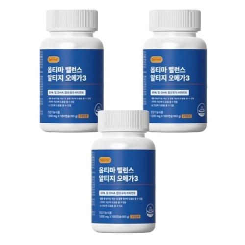 <b>옵티마</b> 밸런스 알티지 <b>오메가3</b> 180정 x 3박스