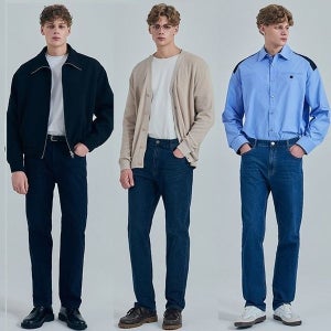 뱅뱅 [하프클럽]24FW 뱅뱅 남성 가을 라이크라 슬림 스트레이트 데님 3종