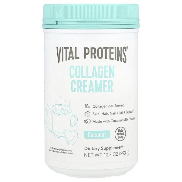 Vital Proteins <b>콜라겐 크리머</b> 코코넛 맛 293g(10.3oz)