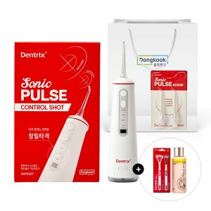 동국제약 덴트릭스 소닉펄스 컨트롤샷 구강세정기+ 공용 노즐 2P / 무선 구강세척기 물치실 휴대용 워터치실