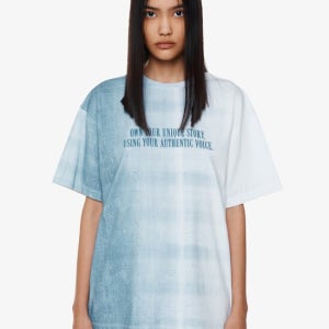 와이씨에이치 Onw Your Unique Story-Print Tshirt White (F24to9181wh)