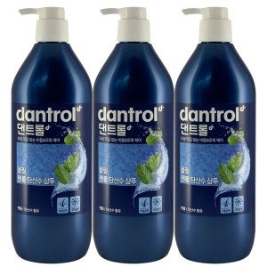 댄트롤 댄트롤 멘톨쿨링 탄산수 샴푸 820ml 3개