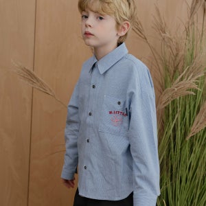 MY LITTLE STAR FW24[마이리틀스타]클로버 셔츠_블루