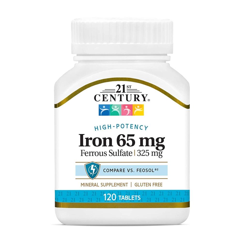 21세기 센트리 하이 포텐시 아이언 65 mg, 120 타블렛