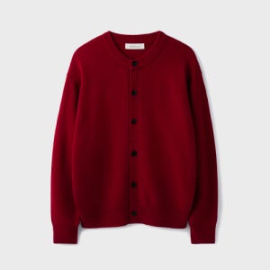[유니온블루] SOLID CROP CARDIGAN [RED] UNION-KN10RD