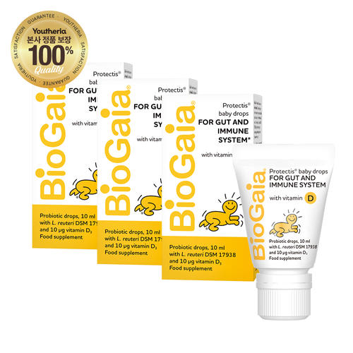 바이오<b>가이아</b> 프로텍티스 베이비 드랍 + <b>비타민D</b> (튜브) 10ml 3개