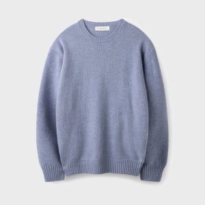 [유니온블루] CASHMERE WOOL CREWNECK KNIT [GRAYISH BLUE] UNION-KN01GB