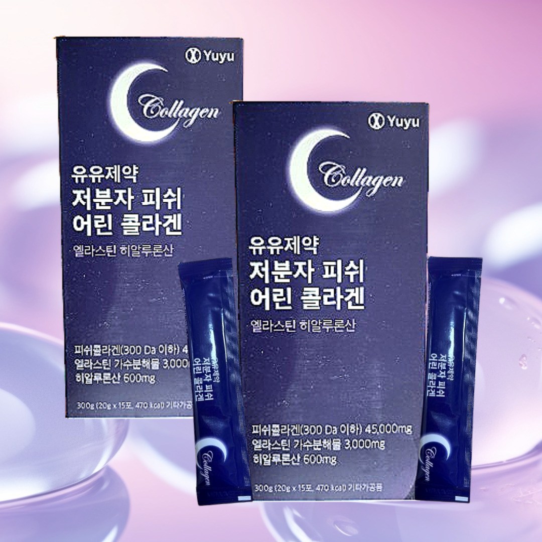 유유제약 저분자 피쉬 어린 젤리 <b>콜라겐</b> 20g 15포 2박스 엘라스틴 <b>콜라겐</b>  300g  1개