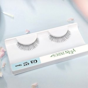 글로리 G3 케이스 [1쌍]  투명라인 인조 셀프 포인트 연예인  연마 속눈썹