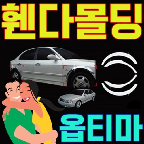 차량 외관 꾸미기 기아 <b>옵티마 크롬</b> 휀다몰딩 4P