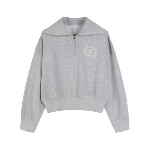 여성 테리 하프집업 그래픽 스웨트셔츠SETUP