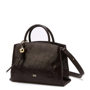 [닥스 액세서리] [PREMIUM][EXOTIC CASTLE] 다크브라운 이태리 수입가죽 토트백 DCBA4F042W3